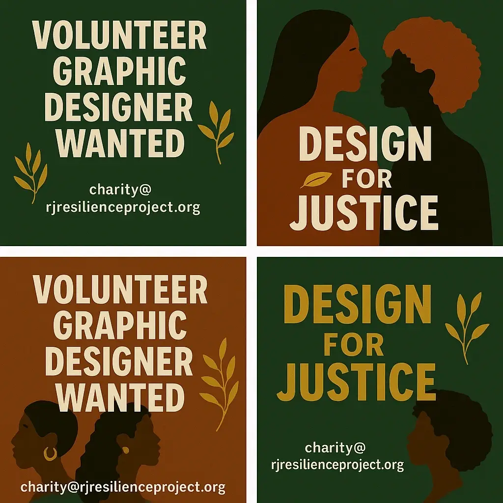 Graphic designer volunteer with a small reproductive justice program