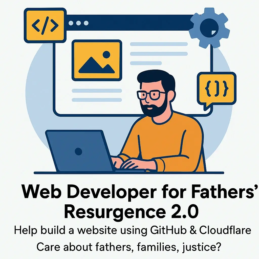 🔧 Volunteer Web Developer – Help Build a Movement for Family Justice (Remote)