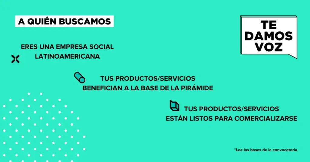 Explicación de qué tipo de aplicaciones se espera recibir