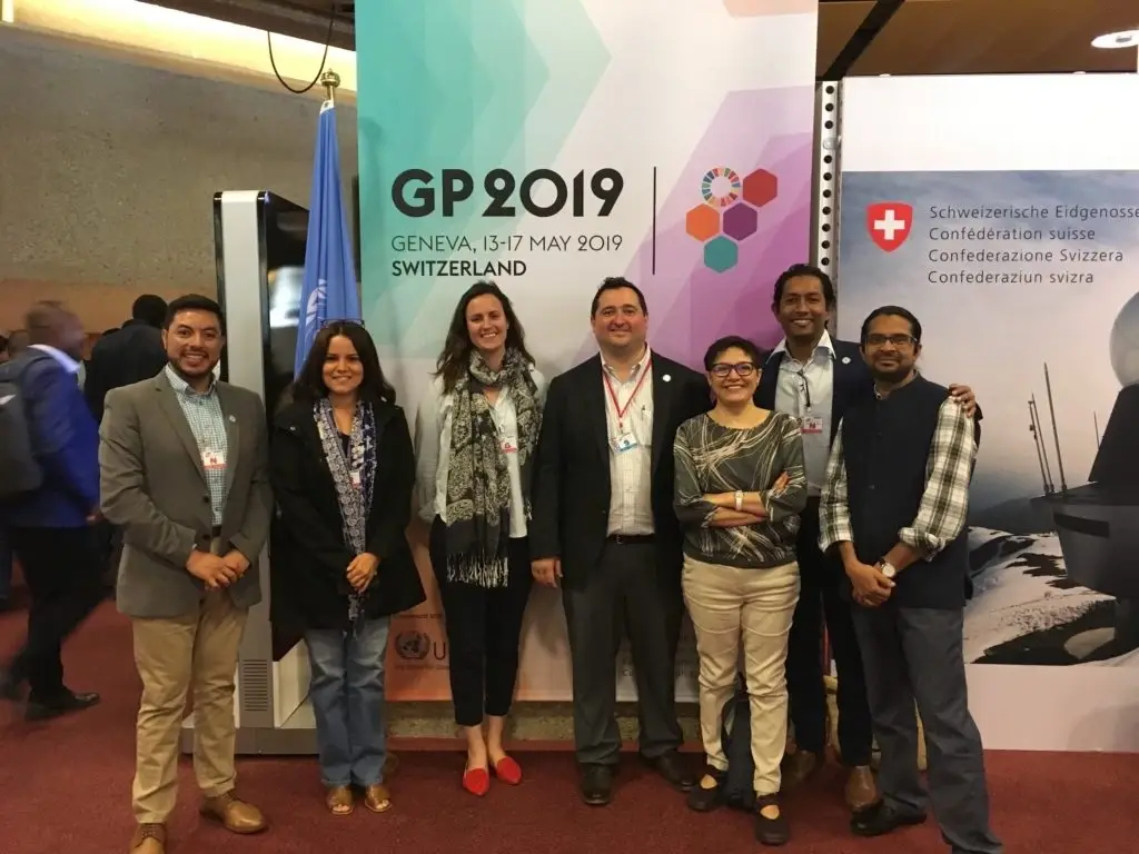 Participación en la Plataforma Global de Reducción de Riesgos en Suiza con el equipo de la Cruz Roja Americana.