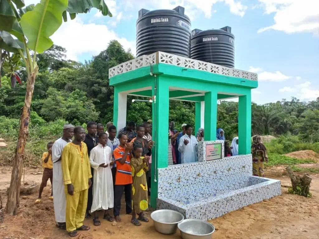 CONSTRUCTION OF DRILLING BOREHOLE HAND DUG WELLS AND NEW DRILLING BOREHOLE SOLAR PANEL WITH 10.000 LITLERS POLYTANK STAND IN PUJEHUN, KENAMA, PORT LOKO AND KAMBIA SIERRA LEONE