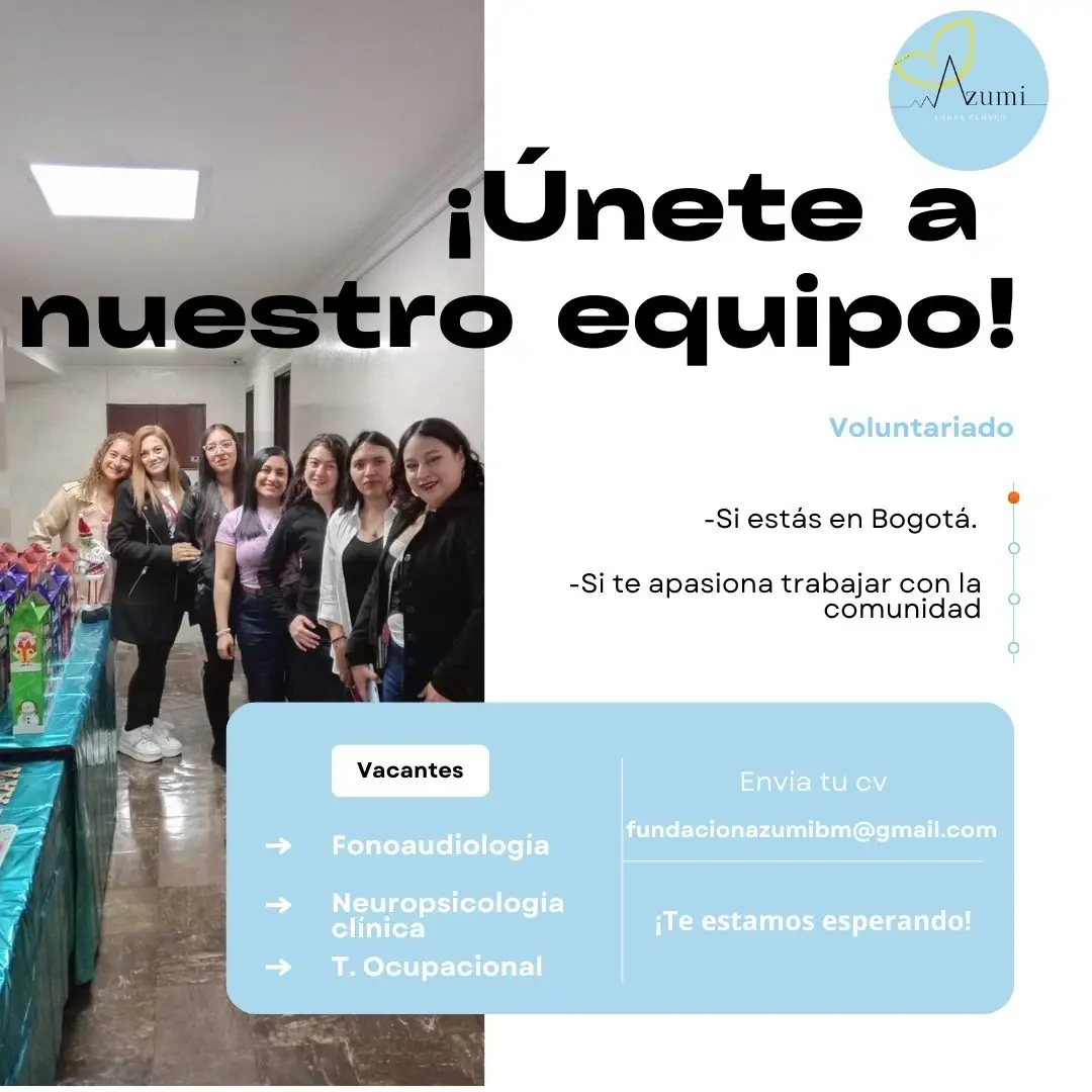 Voluntario/a por Convenio en Bogotá, Col para Fonoaudiólogos/as.