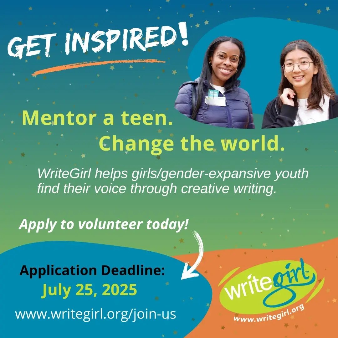 Creative Writing Mentors & Support Volunteers Needed!
