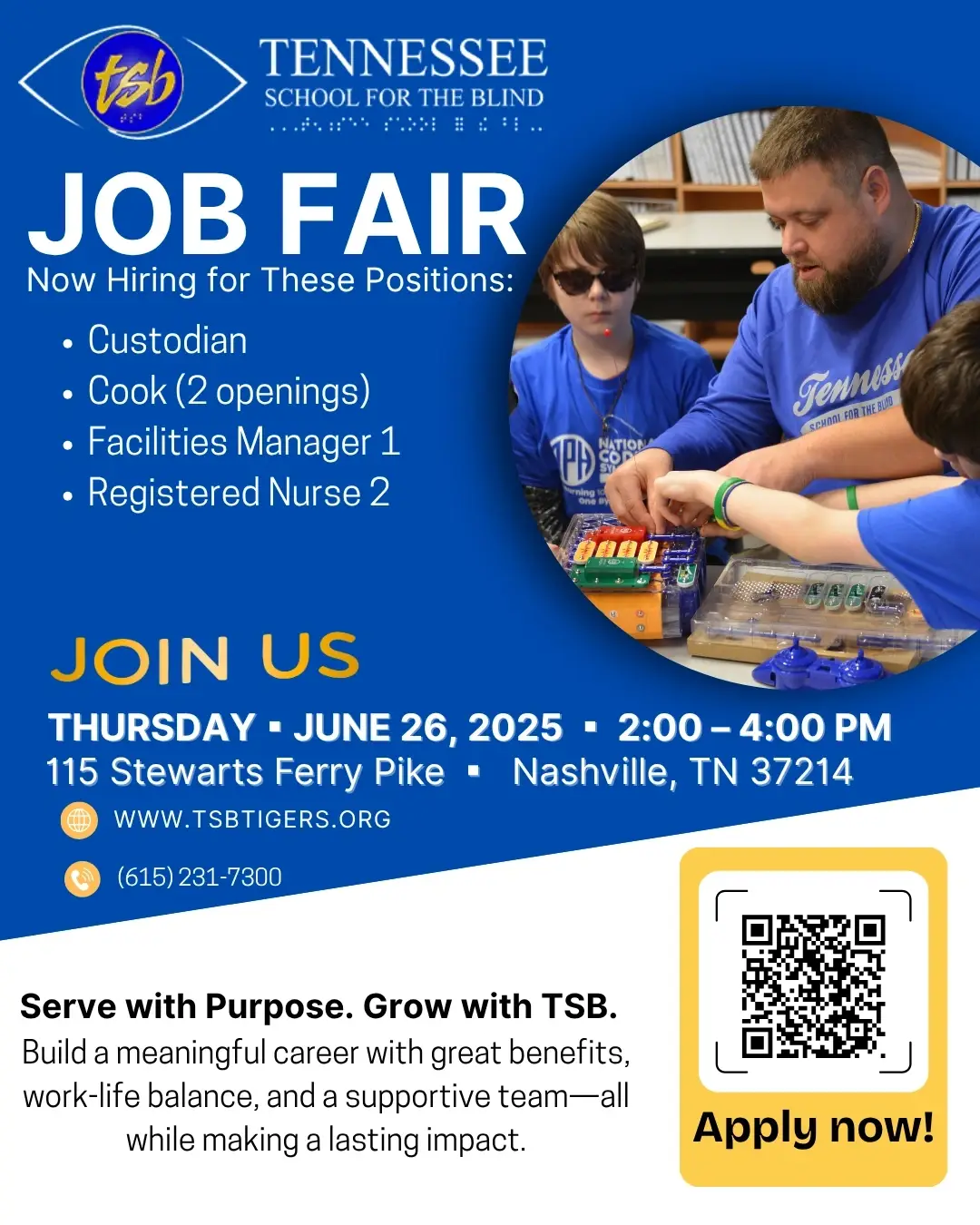 Tennessee School for the Blind: Job Fair
