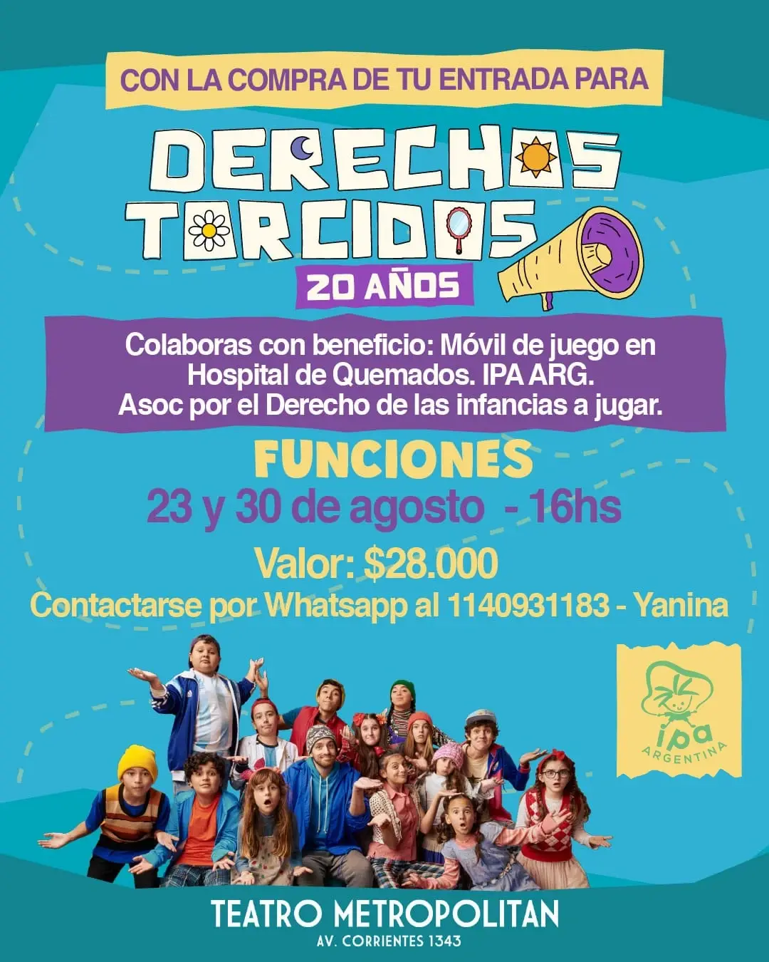 Derechos Torcidos de Hugo Midón | A beneficio IPA Argentina