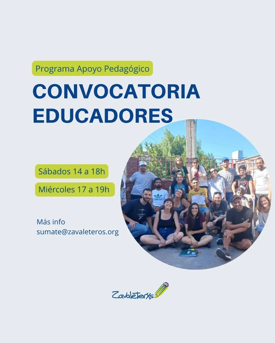 Educadorxs para Programa de Apoyo Pedagógico en CABA