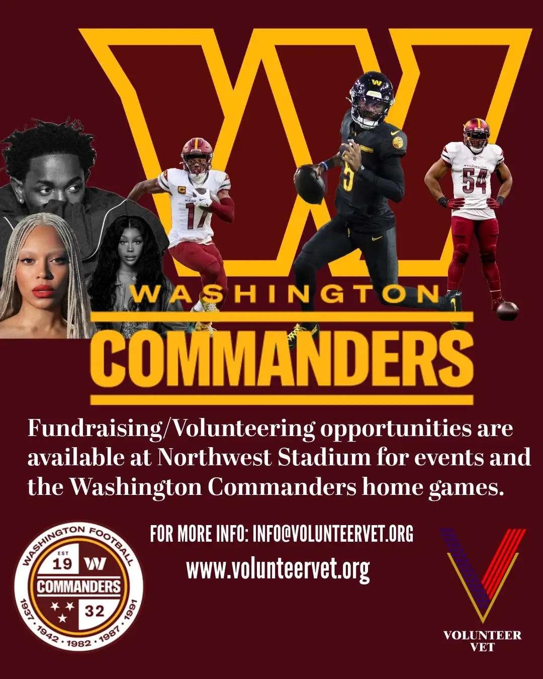 Volunteer at Washington Commanders home games