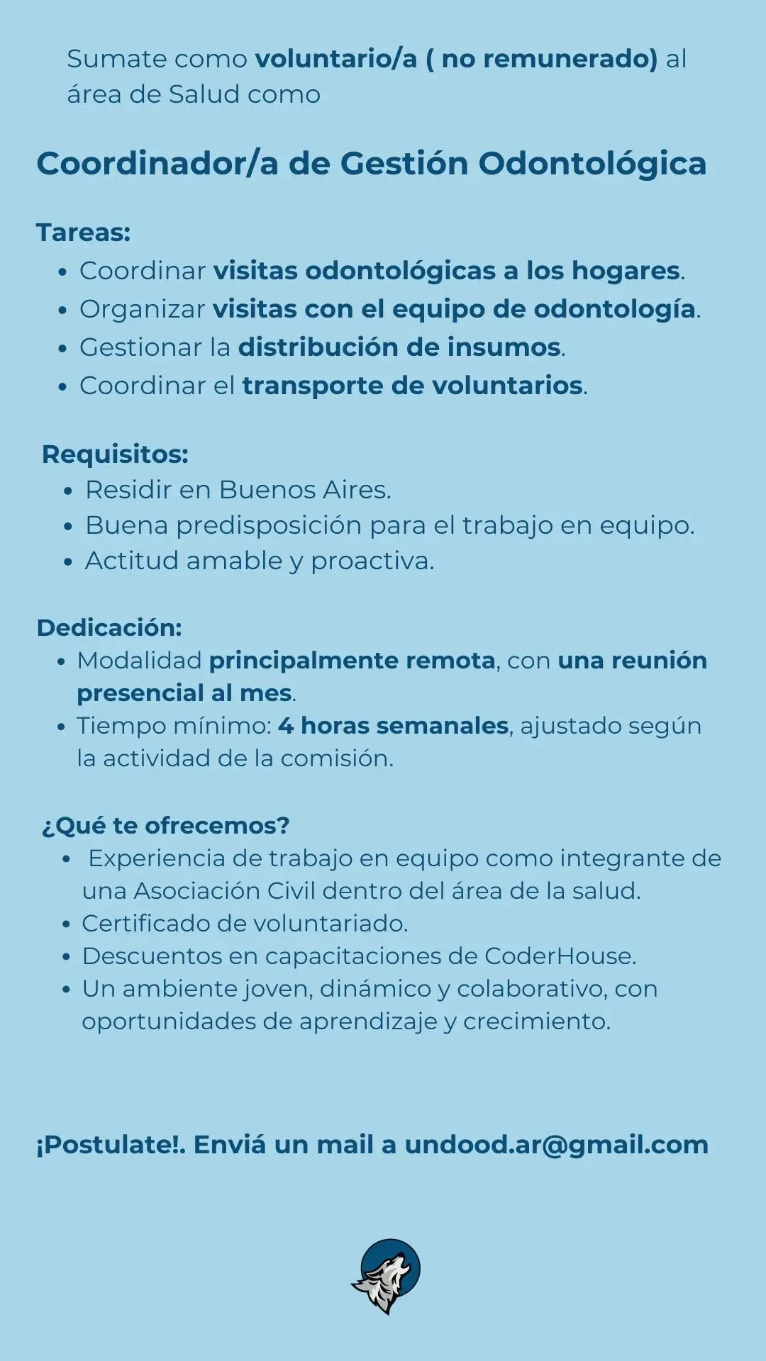 Coordinador/a de Gestión Odontológica