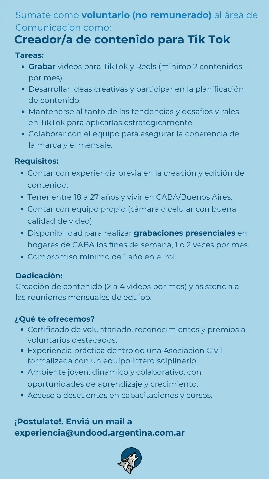 Creador/a de Contenido para Tik Tok