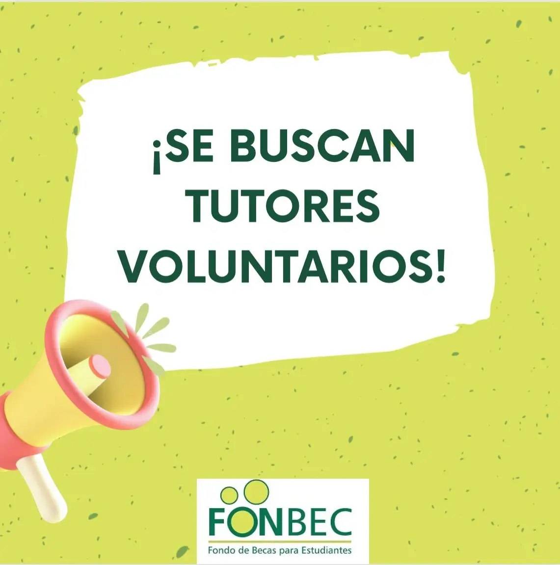 TUTORES VOLUNTARIOS para BAHIA BLANCA (para becados en el ultimo año de secundario o universitarios)