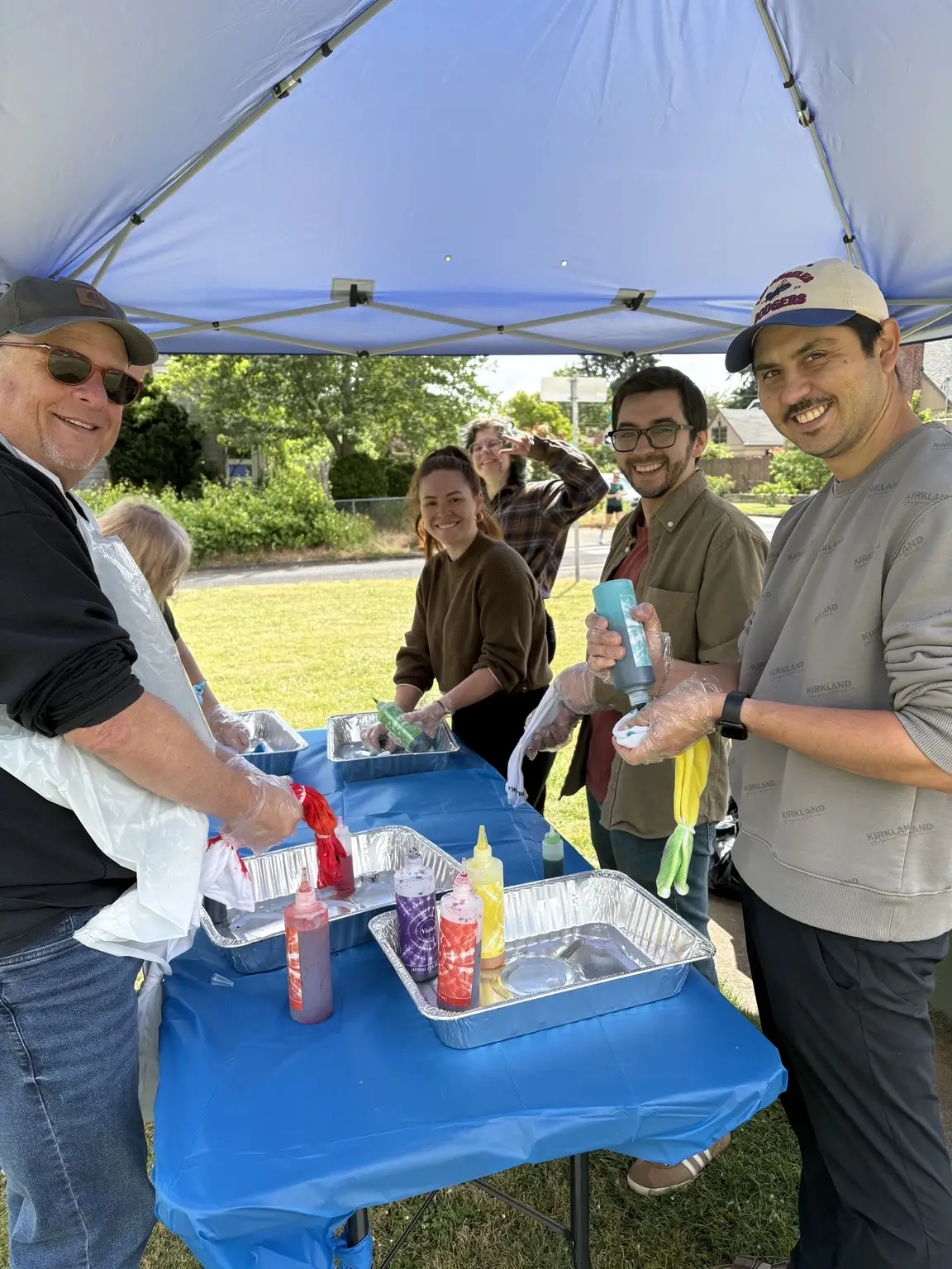 In Portland, OR, the Idealist Days group celebrated with tye-dyeing items in their community.