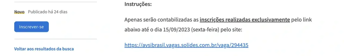 Exemplo inscrição