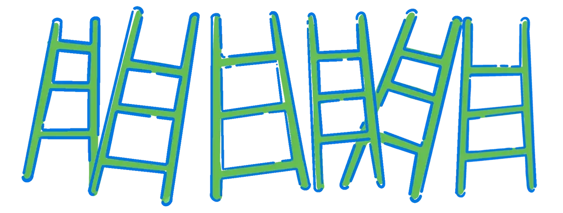 Illustration of ladders