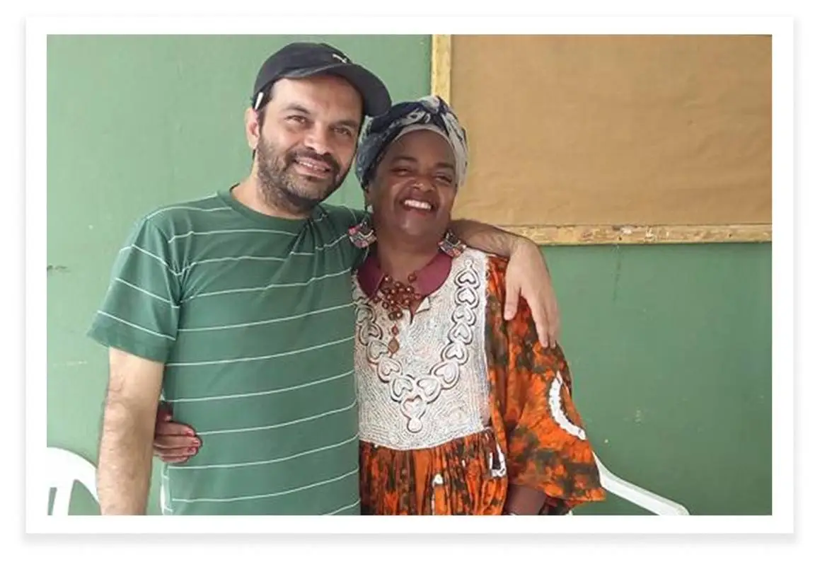 A photo of Bianc with a woman.