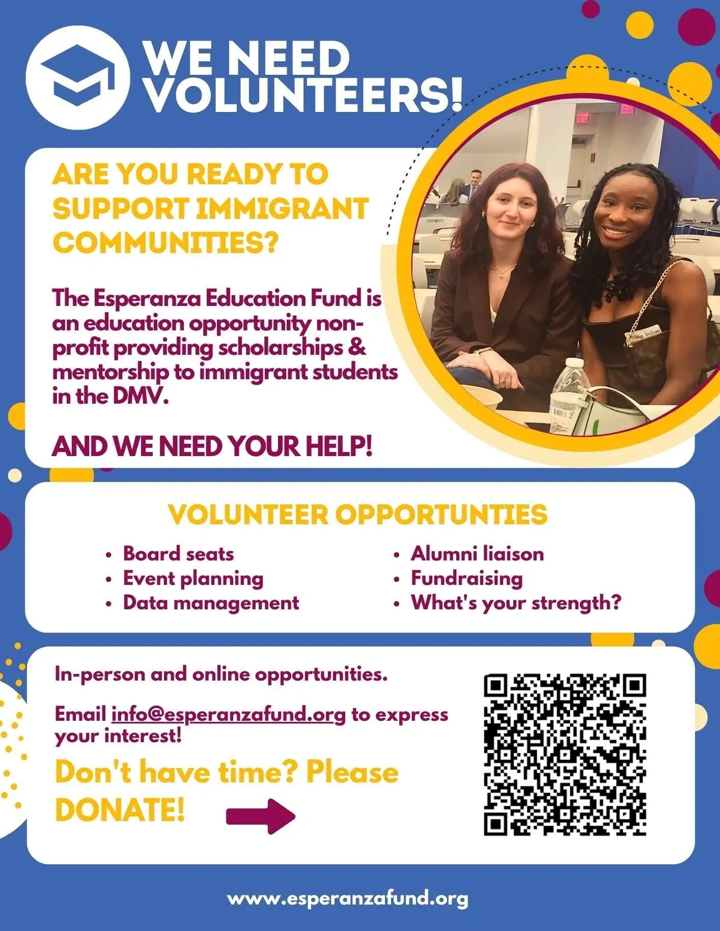 Call for Volunteers: Support Immigrant Students in the DMV