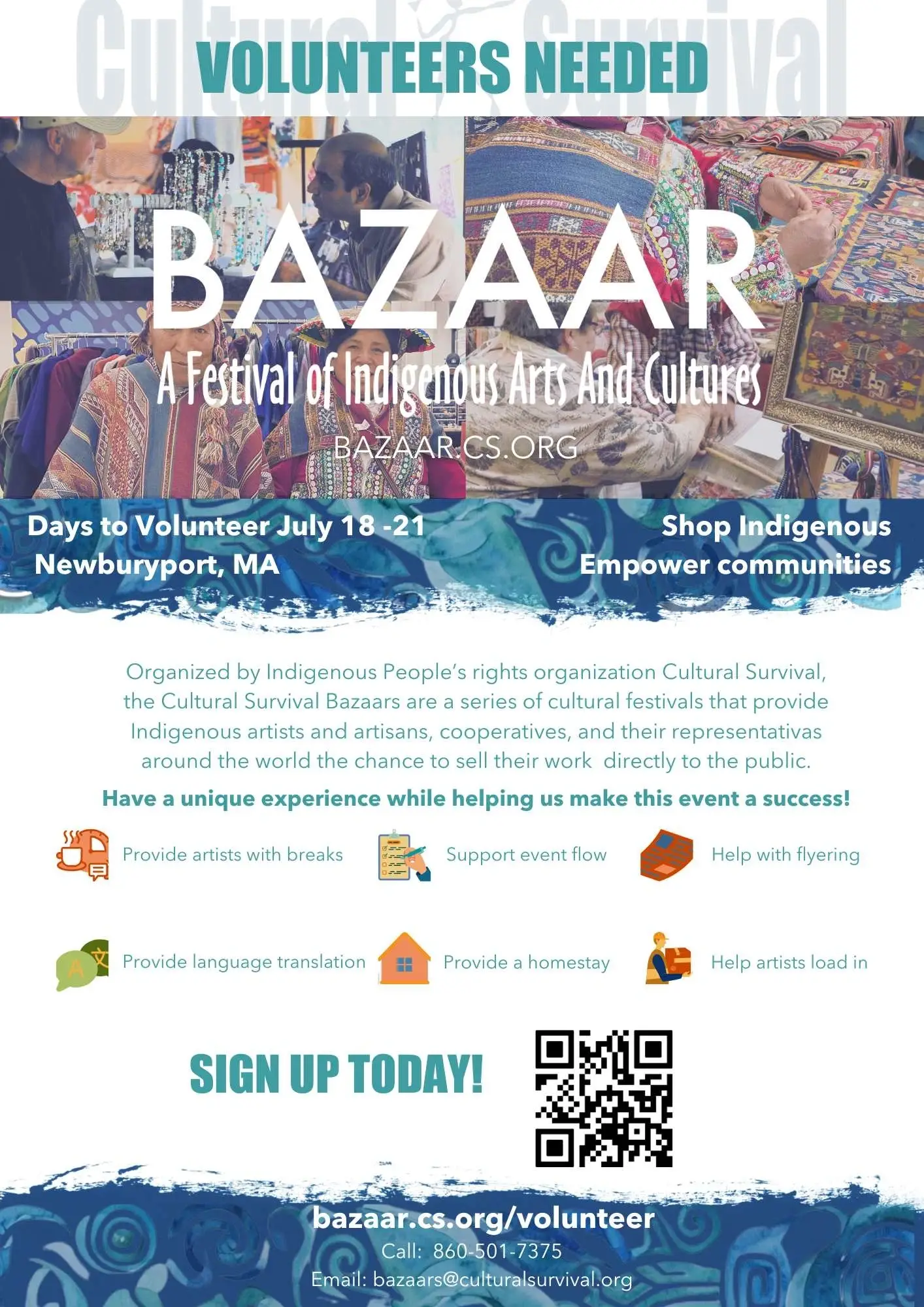 Celebrate & Support Indigenous Artists – Volunteer at Cultural Festival! (Newburyport, MA)