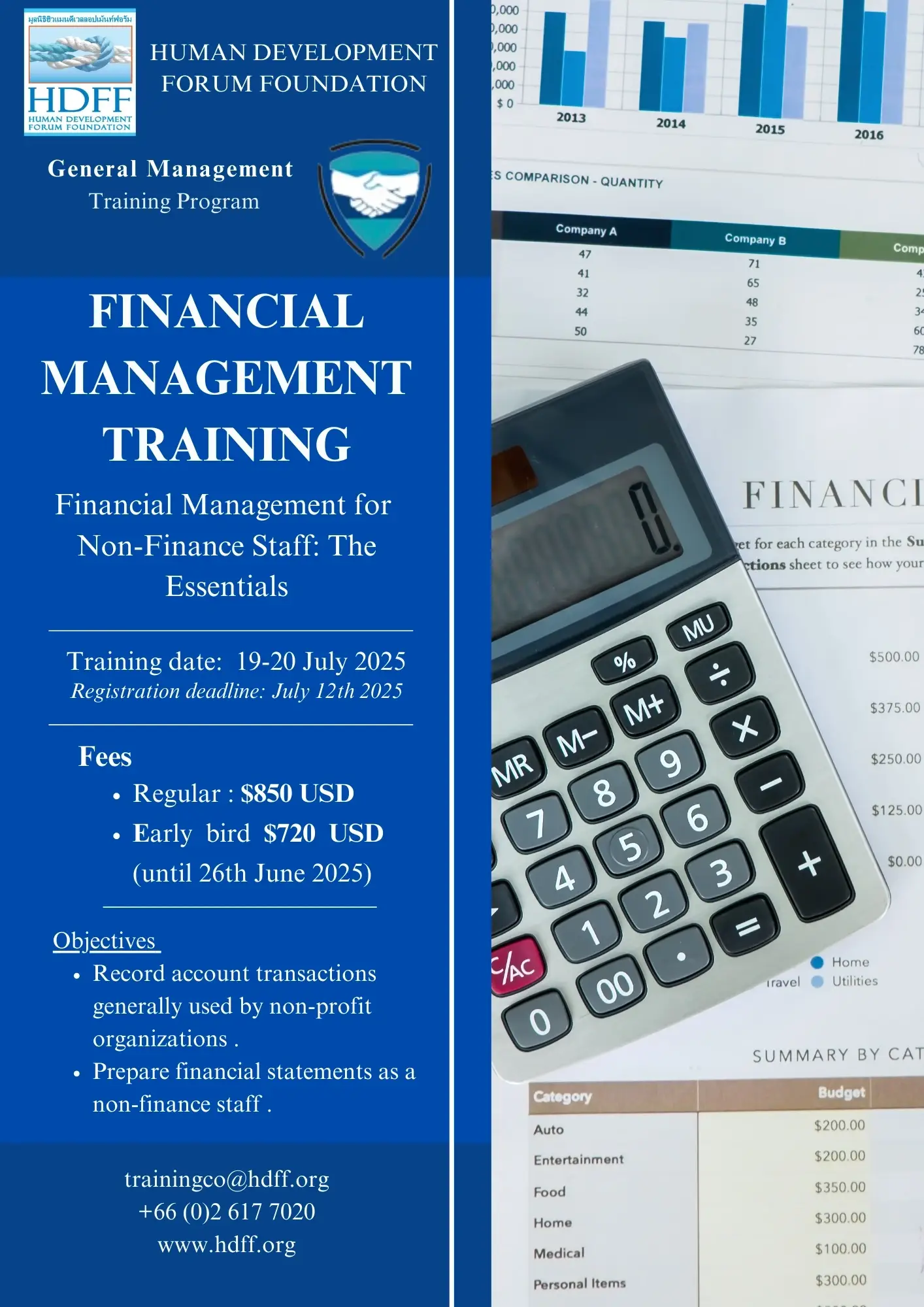 Financial Management Training – Financial Management for Non-Finance Staff : The Essentials