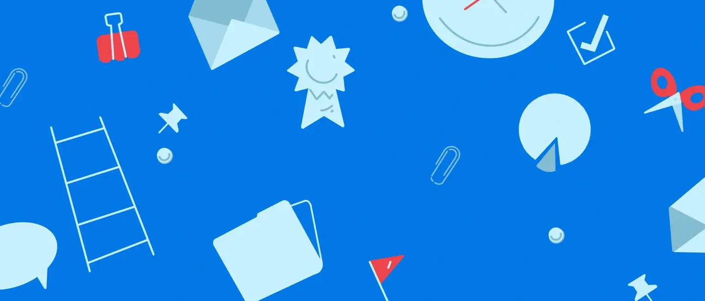 An illustration with various items.