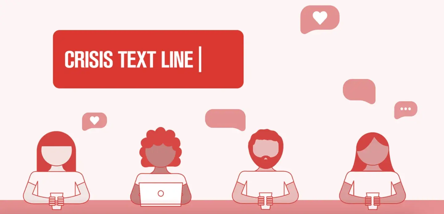 Crisis Text Line graphic