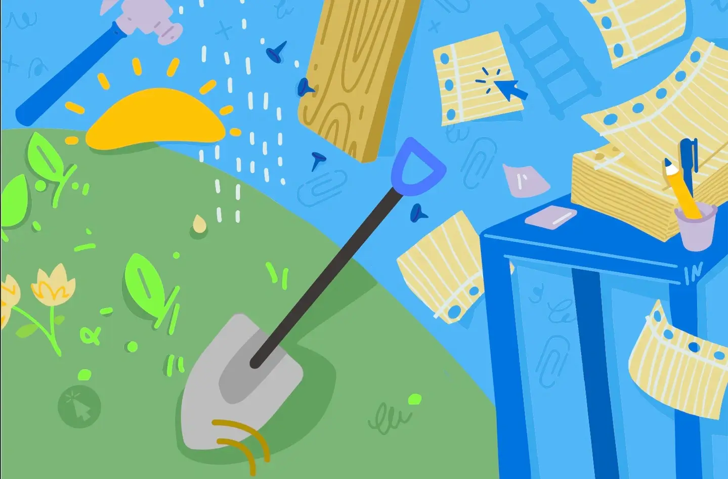 volunteer opportunities illustration