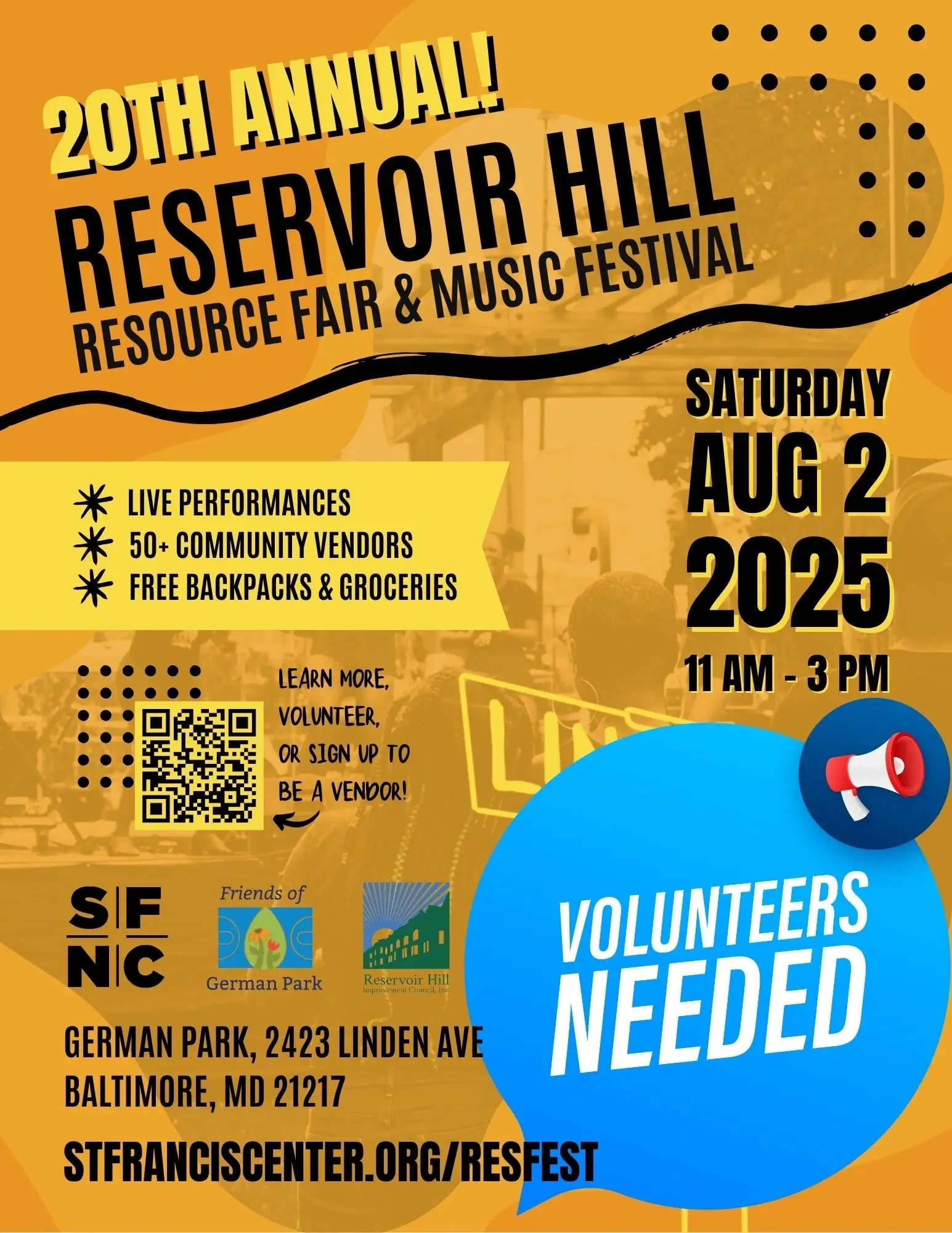 20th Annual Reservoir Hill Resource Fair & Music Festival