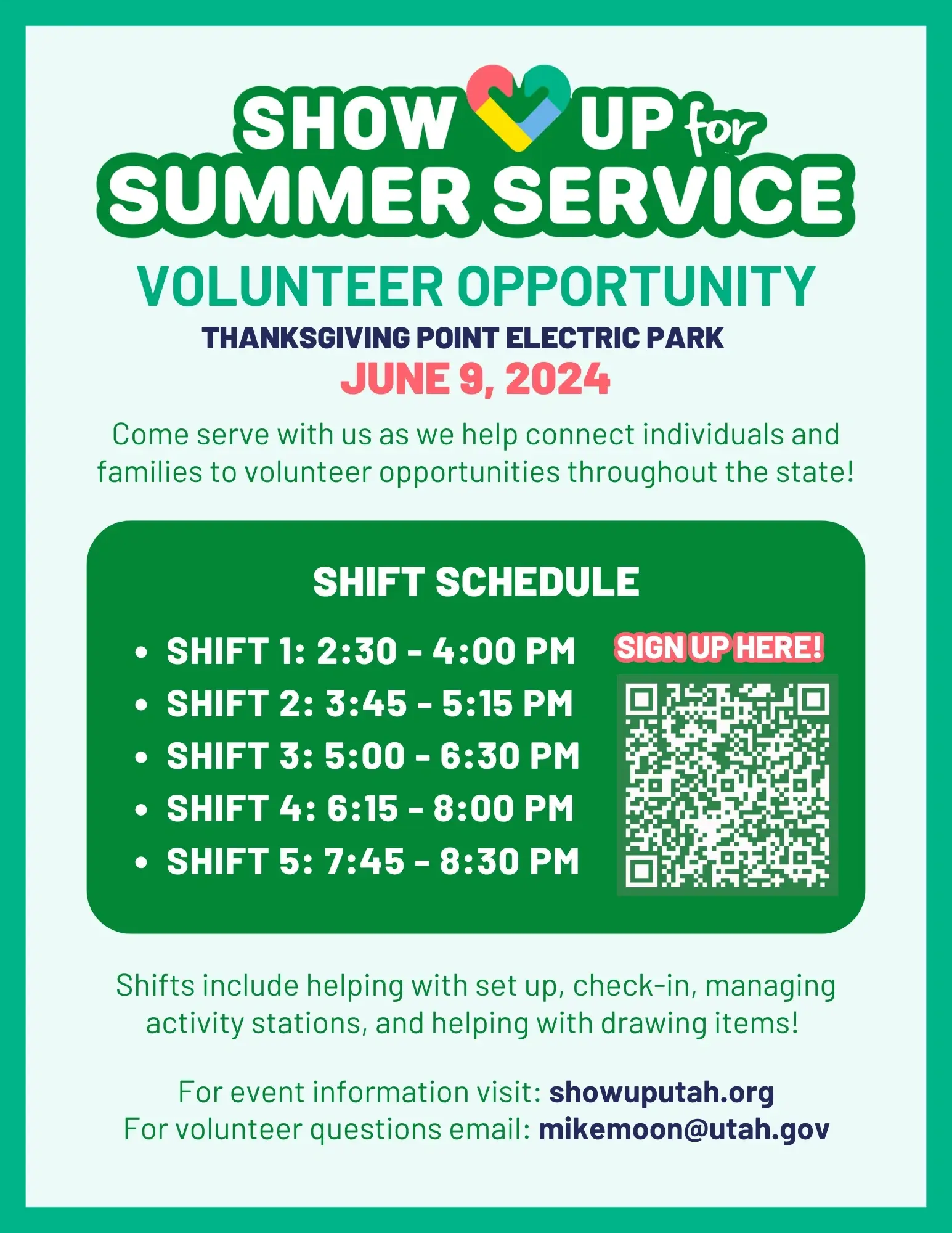 Show Up for Summer Service