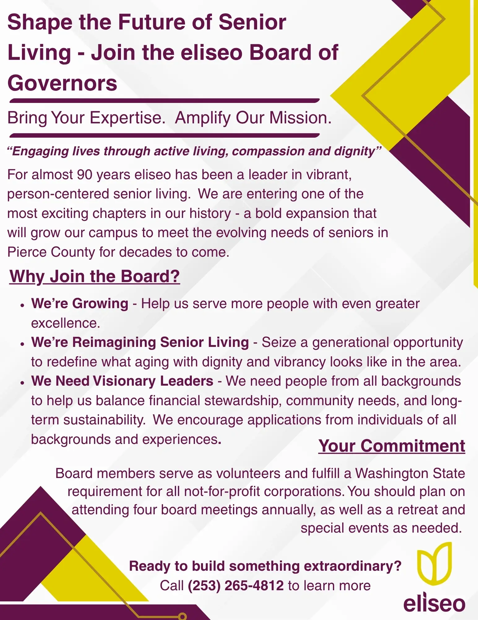 Help Shape the Future of Senior Living – Join Our Board