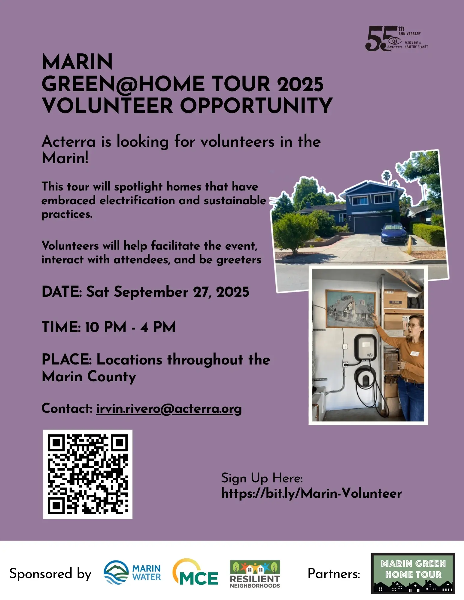 Volunteer for the Marin Green@Home Tour