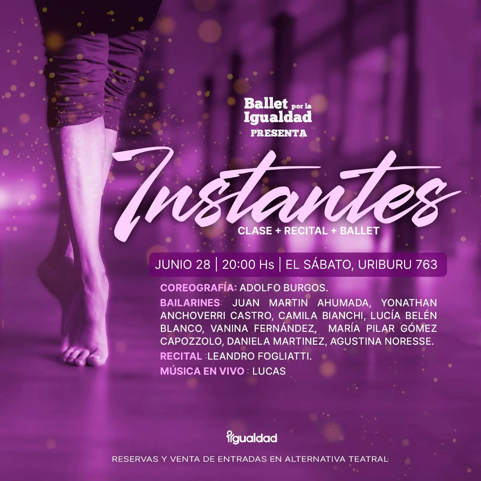 Instantes. Ballet por la igualdad