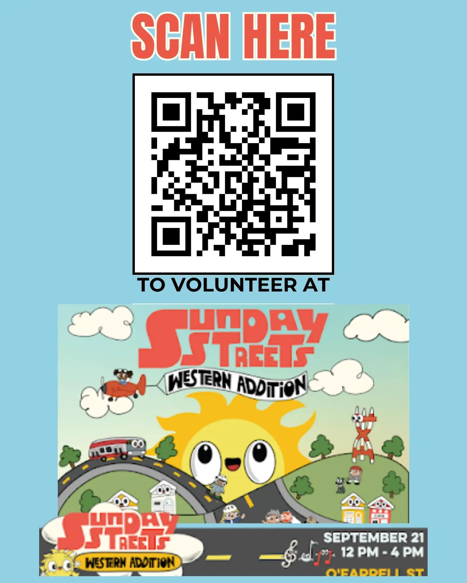 Call for Volunteers for upcoming events: Sunday Streets SF