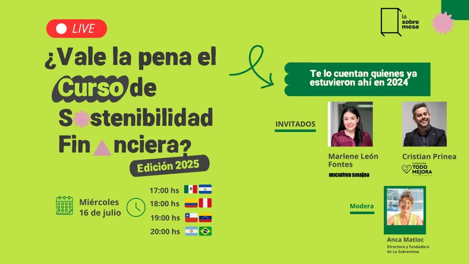 Curso de Sostenibilidad Financiera | LinkedIn Live