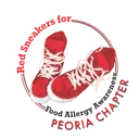 Logo of red sneakers for food allergy awareness peoria chapter