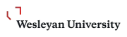 Logo of Wesleyan University