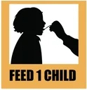 Logo de IT TAKES A VILLAGE TO FEED ONE CHILD