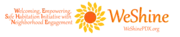 Logo of WeShine: Welcoming, Empowering, Safe Habitation Initiative with Neighborhood Engagement
