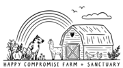 Logo of Happy Compromise Farm + Sanctuary