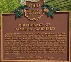 Logo of President James A. Garfield Birthsite