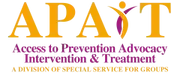 Logo of Access to Prevention Advocacy Intervention & Treatment (Division of SSG)