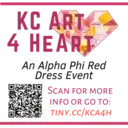 Logo of KC Art 4 HeArt, An Alpha Phi Red Dress Event
