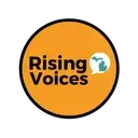 Logo of Rising Voices, a project of Tides Advocacy
