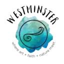 Logo of Westminster Presbyterian Church: Where art+faith+nature Meet
