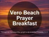 Logo of Vero Beach Prayer Breakfast