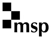 Logo of Mathematical Sciences Publishers