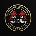 Logo of Say Their Names Monuments