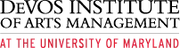 Logo of DeVos Institute of Arts Management at the University of Maryland