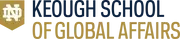 Logo of University of Notre Dame, Keough School of Global Affairs Master of Global Affairs