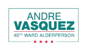 Logo of Alderperson Andre Vasquez, 40th Ward