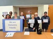 Logo of Dementia Friends- UW Memory and Brain Wellness Center