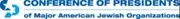 Logo of Conference of Presidents of Major American Jewish Organizations
