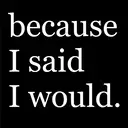 Logo of Because I said I would Columbus